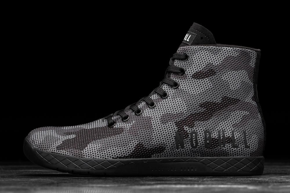 NOBULL High-Top Superfabric Uzun Spor Ayakkabı Erkek - Siyah Camo - Turkiye (KMO-173625)